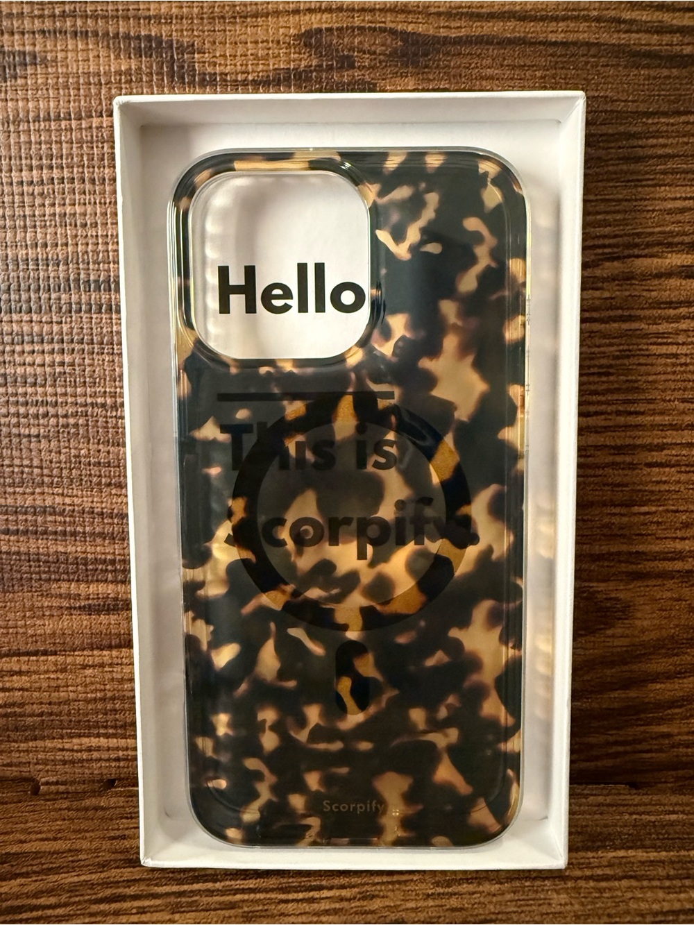 Tortoiseshell iPhone 16 Pro Max Case – Brown/Black